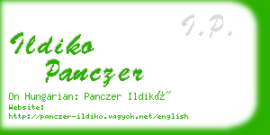 ildiko panczer business card